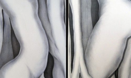 Intimate Landscape - Ballpoint on canvas - 60